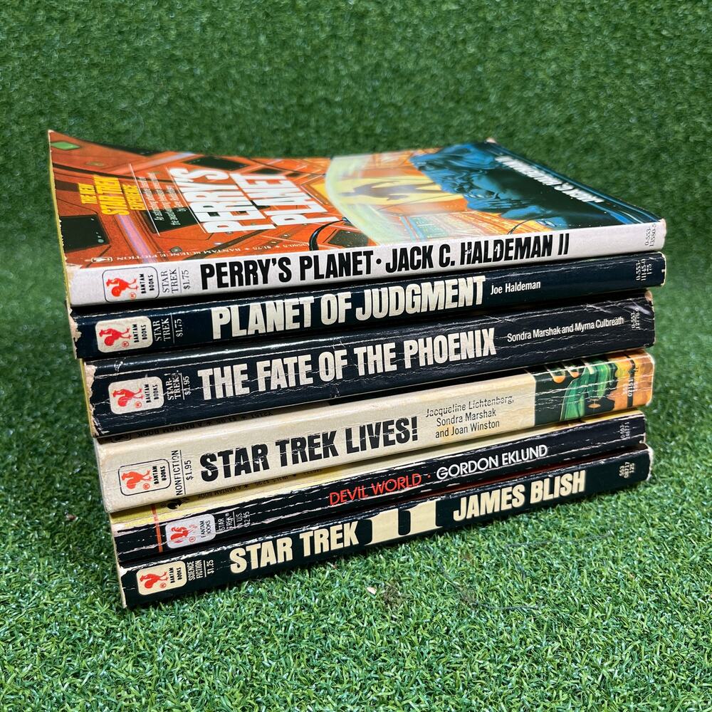 Star Trek Paperback Novels Lot of 6 Vintage